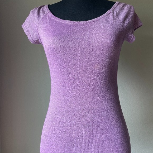 Michael Stars Purple Tee - Picture 1 of 3